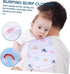 CHICAMPERA 5pcs Unisex Cotton Burp Cloths Absorbent Soft Durable Newborn Feeding Rags for Boys and Girls Gentle Skin