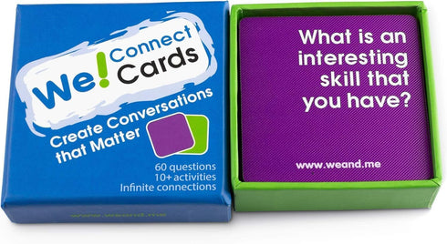 Connect Cards - Icebreaker Conversation Starter Games | Team Building Games for Work | Group Games for Adults (60 Cards)