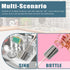 2PCS 2PCS) Sponge Bottle Brush Long Handle Bottle Brush Wine Glass Cleaner Cup Cleaning Brush Baby Bottle Scrubber