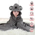 2 Pack Baby Towels with Hood and 5 Baby Washcloths, Ultra Absorbent Cotton Bath Towel Set for Newborn Unisex, 31.5x31.5