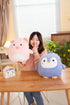 Soft Purple Penguin Plush Hugging Pillow Cute Penguin Stuffed Animal Plushies Toy Crown Penguin Kids Stuffed Animals Plush Toys for Birthday, Valentine, Christmas 12 Inch