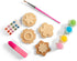 Melissa & Doug Created by Me! Flower Wooden Magnets Craft Kit - 4 Designs, 4 Paints, Stickers, Glitter Glue
