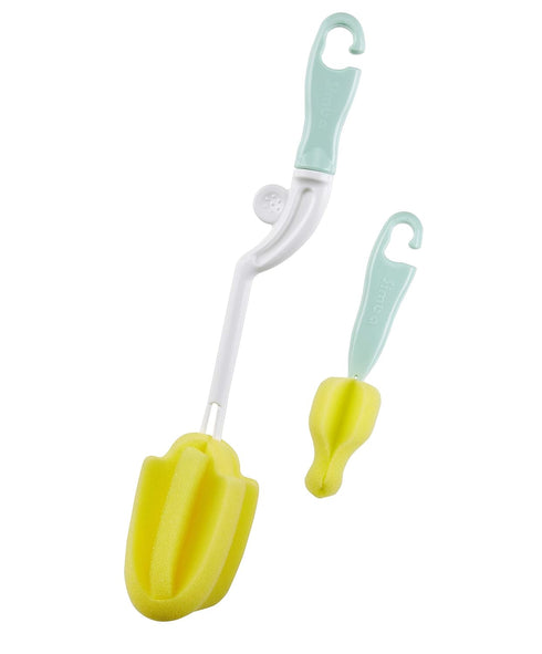 Simba Rotary Sponge Bottle Brush with Nipple Brush - Sponges