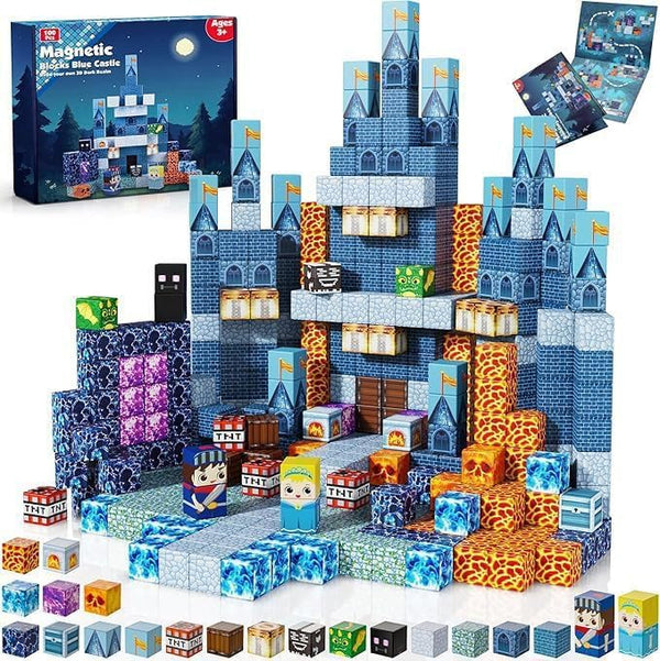 100PCS Magnetic Blocks Building Toys for Boys & Girls, Building Blocks with