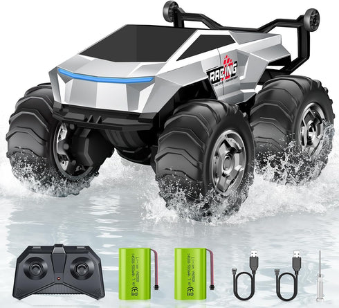1:16 RC Truck Remote Control Car, 4WD Waterproof Amphibious RC Car All