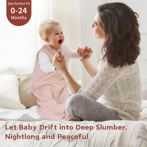 0-6 Months,100% 0.5 3 Pack 2-Way Baby Sleep Sack Cotton TOG Wearable Blanket for Newborn and Infant, Zipper Lightweight