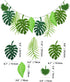 Tropical Leaf Banner, Hawaii Luau Party Leaves Garland, Summer Beach Theme Wedding Birthday Party Decor (2)