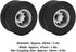 VGEBY 2pcs RC Rear Tires for 1/14 Trailer Truck, Strong Cushioning Performance, 7Mm RC Wheels and Tires
