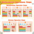 5-7 Counters Counting 3-5 6-8 4 1-100 Wooden Abacus for Kids Math Games for Kids Abacus Homeschool Toys for Boys Girls