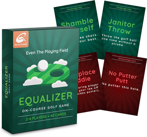 Equalizer: On-Course Golf Card Game for Adults - Interactive Fun for Every Hole, Ideal for All Golfers