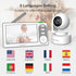 HelloBaby 4.3'' 30 8 1000ft Video Baby Monitor with Hours Battery, Remote Pan-Tilt-Zoom Baby Monitor No WiFi, Baby