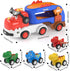 5 1 2+ 3 4 2 3, usrela in Dinosaur Truck Toys for +Year Old, Dinosaur Carrier Truck with Music & Light & Pull Back