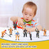 HAPTIME 8 Pieces Firefighter Action Figures, Fireman Toys for 3 4 5 6 7+ Year Old Boys, 4-Inch Toy Figure & Playsets with Accessories, Ideal Gifts for Boys Girls Kids Party Favor