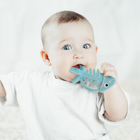Fish-Themed Baby Crinkle Book - Teething Toy for Infants