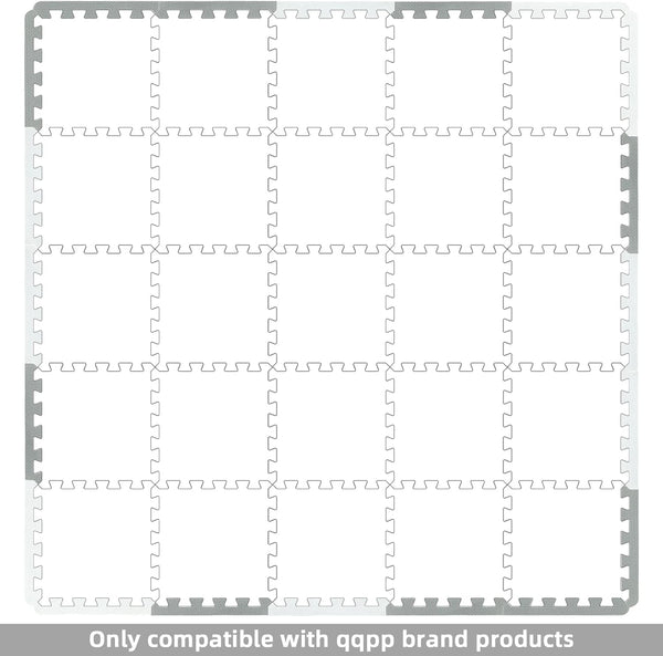 qqpp 20 Borders Accessories for Rubber Tiles Interlocking Puzzle Foam Floor Mats