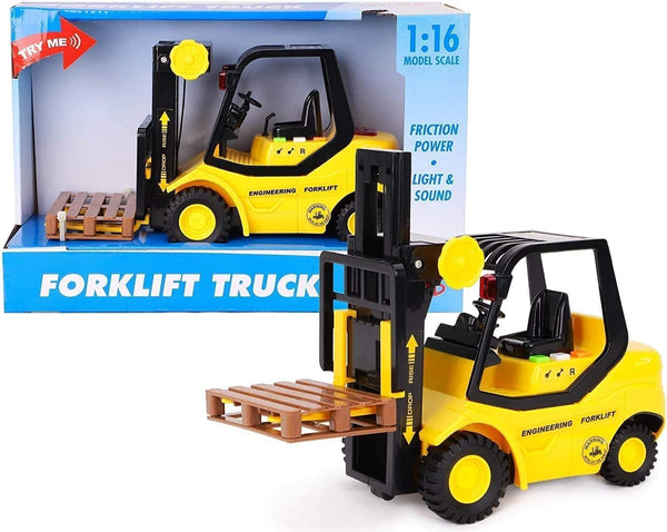 Toyland 23cm (9") Friction Powered Forklift Pallet Truck - Scale (1:16) - Boys