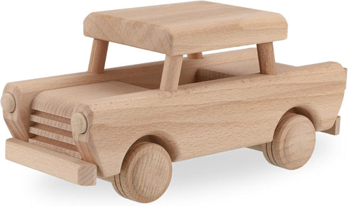 Wooden Car Trabant - DIY Toy Car for Kids & Adults, Handmade Wooden Toys for Preschool Learning Activities