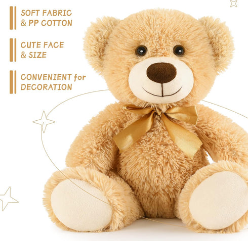MaoGoLan Bulk Teddy Bears, 9 Packs of 13.8 Inch Plush Teddy Bear Toys, Gift for Boys Girls Birthday Party