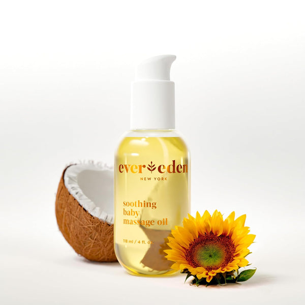 Evereden Soothing Baby Massage Oil 4 fl oz. | Clean Baby Care