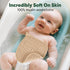 MIGIOL 100% 12x12 inches. 6 Baby Washcloths Cotton Size is Lightweight, Portable, and Ideal for use at Home or on The
