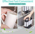 Havawish 1 Pack 3 Glass(7.3 3.7 7.5) Water Bottle Cleaning Brush with Suction Base, Head Bristle Bar Glass Washer