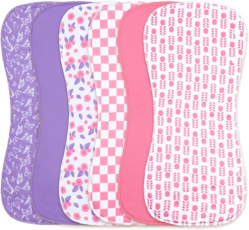 10-Pack Burp Cloths for Baby Boys and Girls - Organic Baby Burp Cloth,Baby Washcloths, Burp Rags, Large Neutral Burp