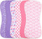 2-in-1 Burp Cloths and Baby Bips - 6 Pack Large Super Absorbent