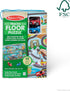 (48 4+ Melissa & Doug Race Around the World Tracks Cardboard Jigsaw Floor Puzzle and Wind-Up Vehicles Pcs)