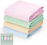 david's kids 4 Pack Baby Muslin Swaddle Blankets 47" x 47", 100%