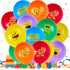 SUNBEAUTY 18 Pcs Building Block Party Balloons Brick Theme Kids Birthday Supplies Decorations in 6 Colors