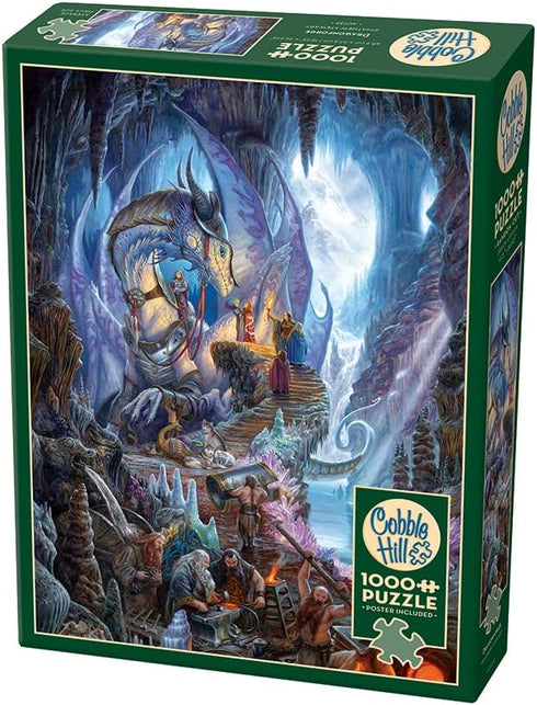 Cobble Hill 1000 Piece Puzzle - Dragonforge - Includes Sample Poster