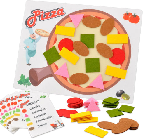 CHEFAN Pizza Counting Toddler Toys, Number Learning Toys for Preschool, Math Games Manipulatives