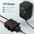 Power Wheel Charger 12 Volt with 12 AWG Wire Harness Connector for 12V Power Wheel Fisher Price Battery Toys
