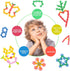 300pcs Building Block Kids STEM Toys - Educational Interlocking Solid Plastic Discs Sets for Preschool Kids Aged 3+