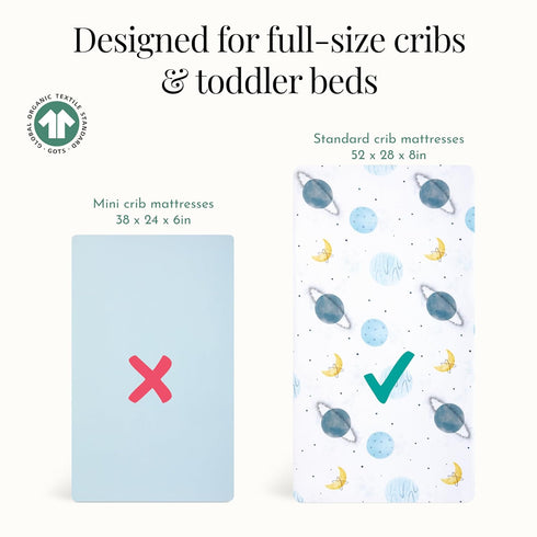 by Evolur 3 Set, Evolur Space Adventure Piece Toddler Bedding Super Soft and Breathable Toddler Bedding, Machine