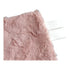 Handcrafted Plush Baby Mini Blanket Pacifier Holder - Dusty Pink Fur & Cream Satin