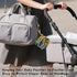 YETTASBIN Farm House Portable Pacifier Holder Case with Metal Hook Buckle & Zipper for Diaper Bag and Stroller