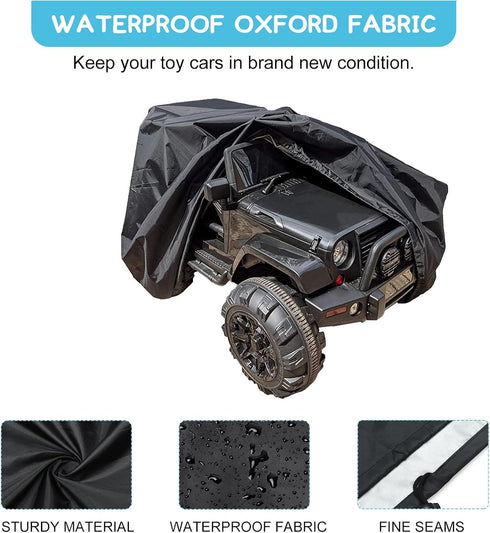 tonhui Large Ride-On Truck Toy Car Cover, Outdoor Cover for Power Wheels, Kids Electric Car Cover Waterproof All