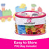 Edushape Train-Themed Soft Baby Blocks for Toddlers 1-3 - 30 Pieces in PVC Bag