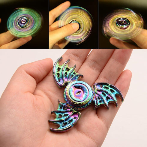 Solid Metal Phoenix Fidget Spinner, Sensory Novelty Toy for Stress Relief, Anxiety Reducer for Kids and Adults