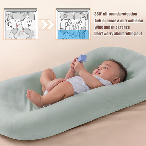 Veayiik Tummy Baby Lounger Portable Infant Support Cushion, Time Mat for Home and Travel, Supervised Use, Baby