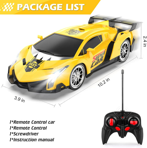 1:18 3 4 5 6 7 8 9 Growsland Remote Control Car, RC Cars for Kids Electric Toy Car Hobby Racing Car Toys with Lights