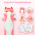 5 120% 20 Mewaii Long Cat Plush Sizes, Extra Filling Giant Plushness Kids Body Pillow, Kawaii Cute Pink Cat Stuffed