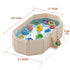 Wanchouse Collapsible Baby Bathtub for Newborn to Toddler, Foldable Toddler Bathtub with Drain Plug, Non-Slip Portable