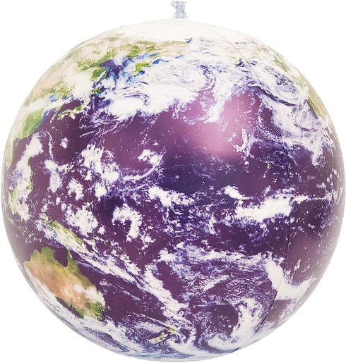 Inflatable Earth Globe from Satellite Images, Earthball, Glow in the Dark Cities