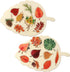 Kathfly 2 Pieces Leaf Wooden Jigsaw Puzzles, Montessori Toy for Early Educational Learning