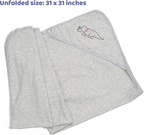 100% 3pcs 31x31 Inches Cotton Baby Blankets - Ultra Soft Breathable Cartoon Print Multi-Scenario Usage Blankets