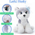 The Petting Zoo Lash'z Husky Stuffed Animal, 10 inches Plush Toy Gifts for Girls, Husky Dog