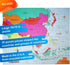 GeoToys GeoPuzzle Asia 50 Piece Geography Jigsaw Puzzle - Educational Kid Toys, Jumbo Size