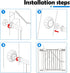 4Pcs Spindle Rods Gate Threaded Spindle Rods, Anti-Slip Accessory Screw Bolts Kit for Pressure Mounted Gates
